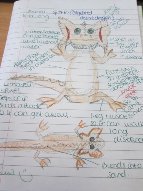 Design your own animal, with adaptations – Mrs Geography